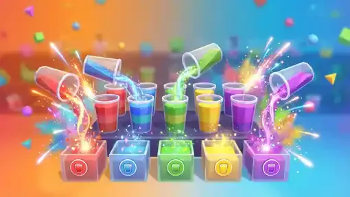 Color Cup Sorting 3D